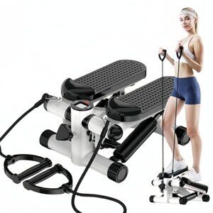 Mini Stepper with Resistance Band, Stair Stepping Fitness Exercise Home
